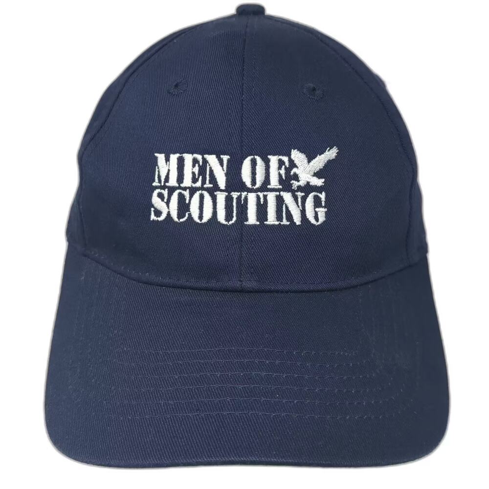 BIG X Men of Scouting Eagle Blue Baseball Cap Strapback Hat OS Embroidered Logo